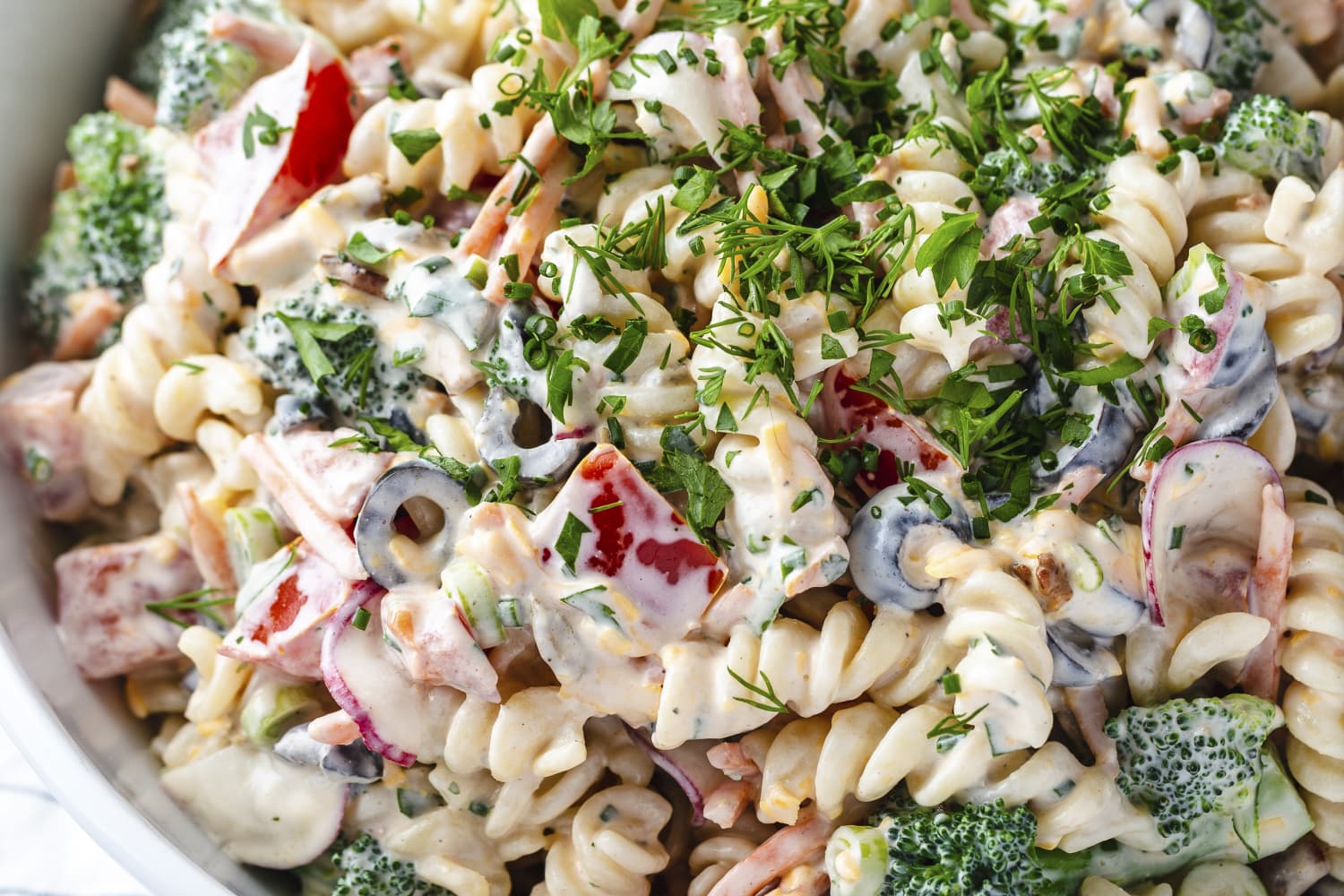Ranch Pasta Salad Recipe (Creamy and VeggiePacked) The Kitchn